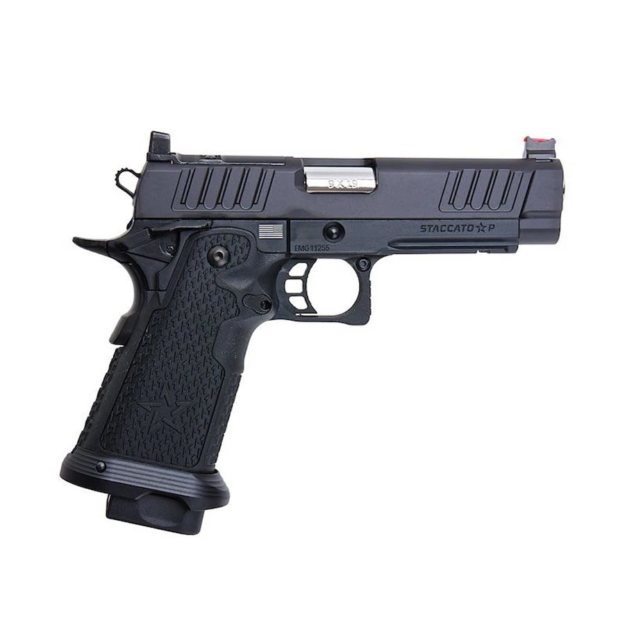 EMG STACCATO LICENSED P 2011 GBB AIRSOFT PISTOL (MODEL: VIP GRIP / CNC / GREEN GAS)